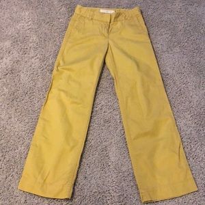 JCrew Favorite Fit Chino, gold. Size 0 regular